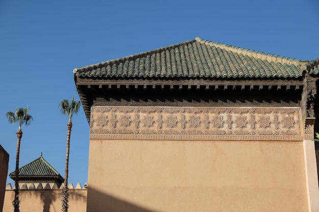 Tumbas de Saadiens em Marrakech em Marrocos