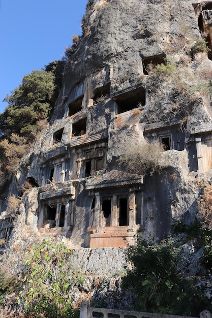 Tumbas Lícias Turquia Tumbas do Rei Fethiye