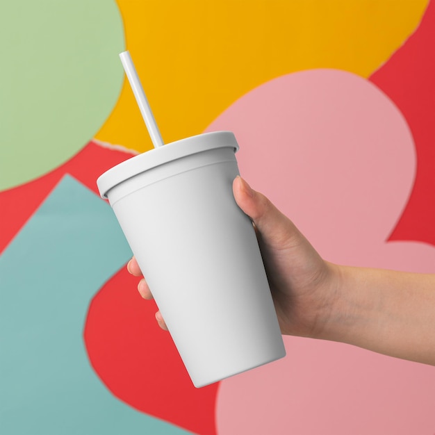 Tumbler cup png maquete de embalagem transparente de bebidas