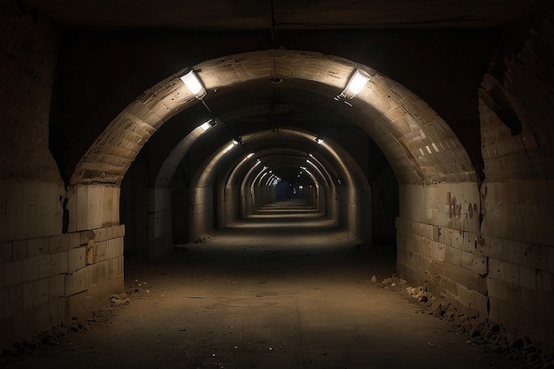 Foto túneis da resistência guerra urbana encoberta