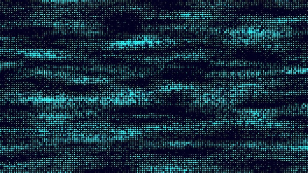 Túnel cibernético que consta de puntos brillantes en movimiento Fondo espacial infinito futurista Concepto de transferencia de datos en el ciberespacio Ilustración de Hitech Ilustración vectorial