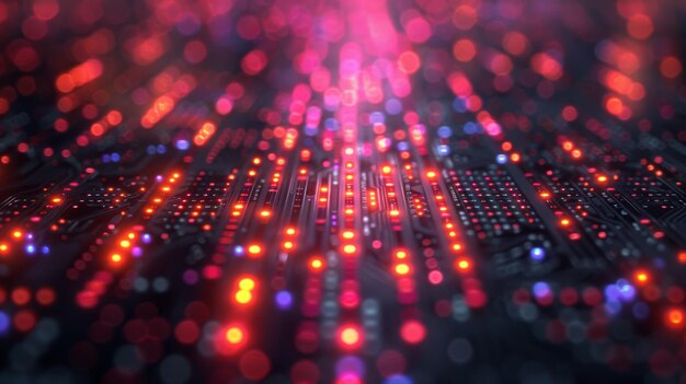 Túnel de datos de alta velocidad en el ciberespacio