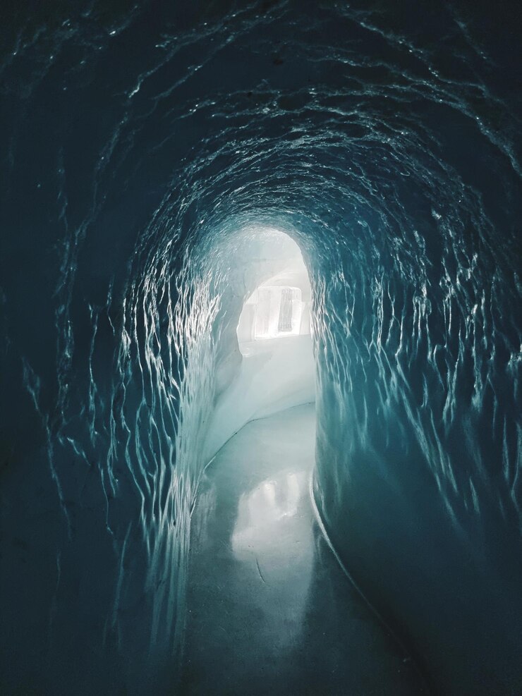 Foto túnel de gelo