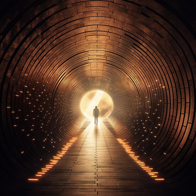 Túnel de luz escura