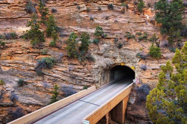 Túnel do Monte Carmelo no Parque Nacional de Zion, Utah