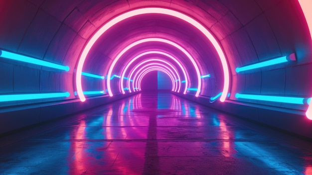 El túnel futurista NeonLit