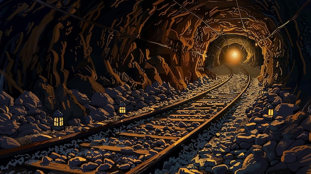 un túnel con una luz al final