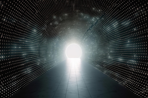 Un túnel con una luz al final