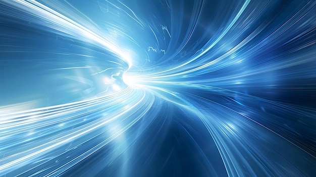 Túnel de luz de tecnología de datos de luz de ciencia ficción