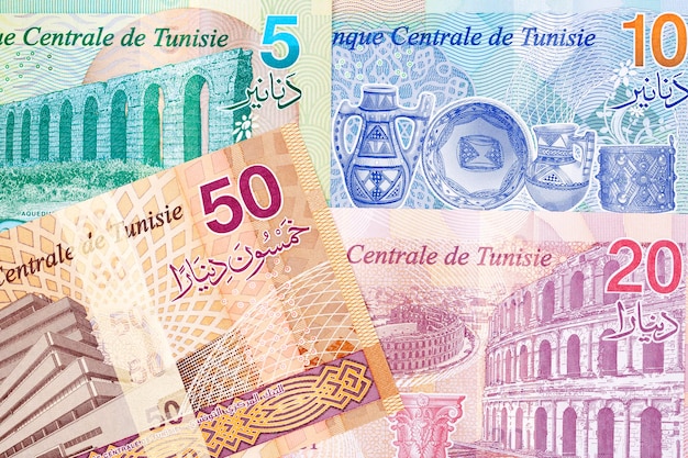 Tunesisches Geld neue Banknotenserie