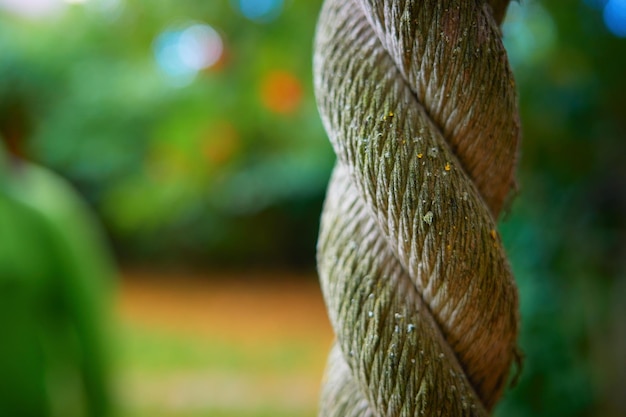 Túnica sucia en detalle bokeh telón de fondo