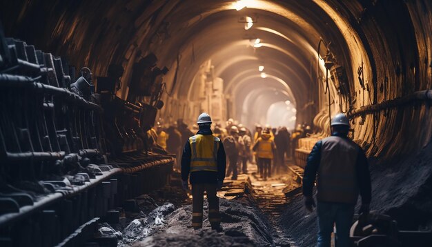 Tunnelbauarbeiten Berufsfotografie