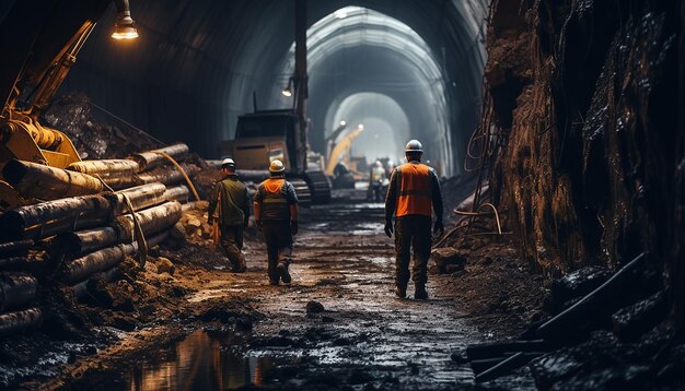 Tunnelbauarbeiten Berufsfotografie