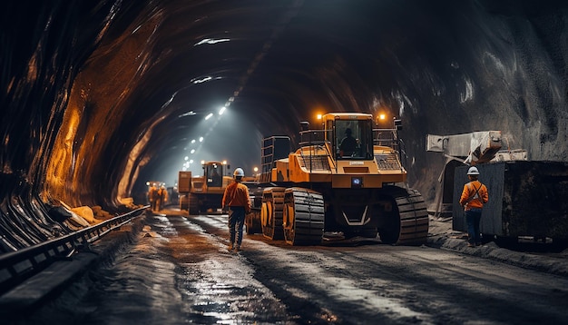 Tunnelbauarbeiten Berufsfotografie