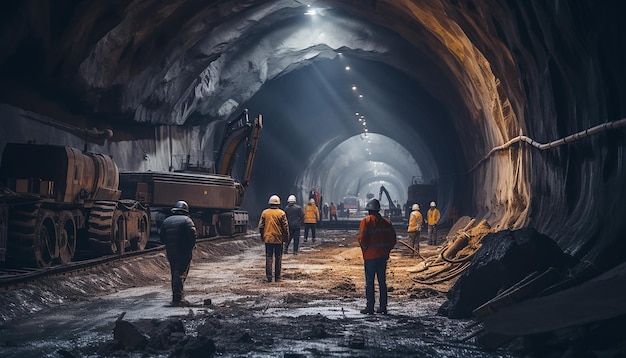 Tunnelbauarbeiten Berufsfotografie