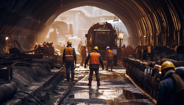 Tunnelbauarbeiten Berufsfotografie