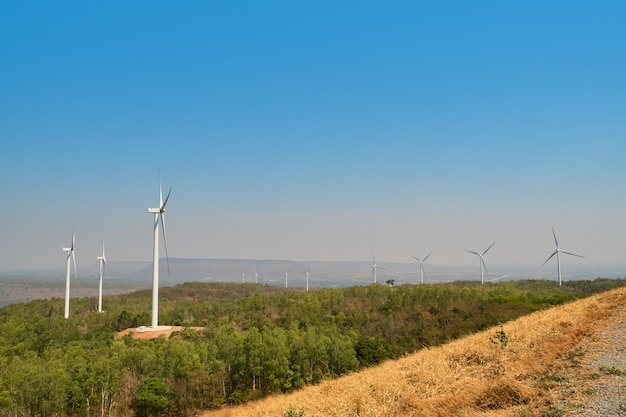 Foto las turbinas eólicas son una alternativa a la generación de electricidad.