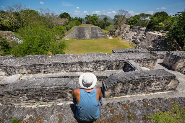 Foto turista en belice