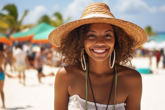 Turista negra de Cancun