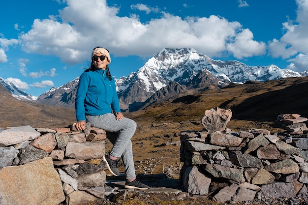 Turistas no Nevado del Ausangate na cidade de Cusco por Yuri Ugarte Cespedes