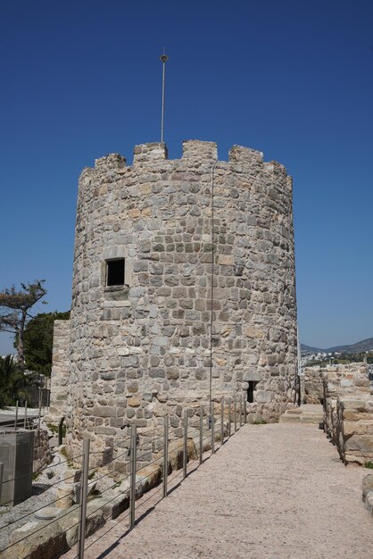 Turm in der Burg von Bodrum, Stadt Mugla, Türkei