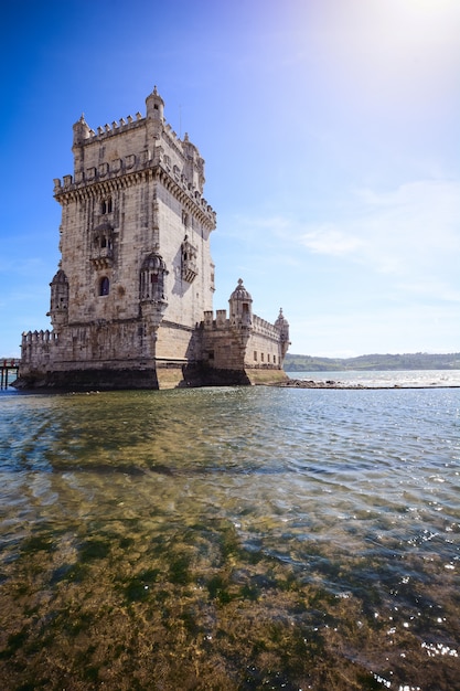 Foto turm von belén - lissabon, portugal.