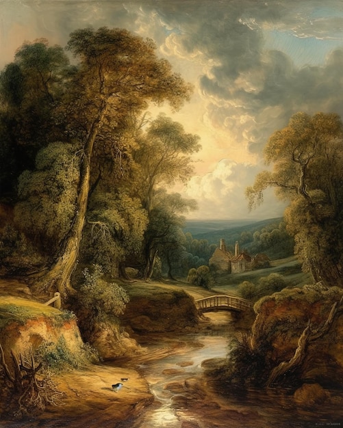 Turner039s Awe Country Landscape en su estilo