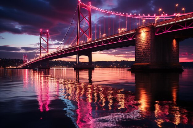 Foto turquia panorama da ponte galata em istambul