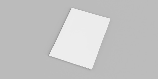Tute Book Design 3D-Rendering und PSD-Mockup