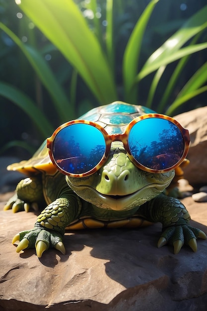 Tutle mit Sonnenbrille