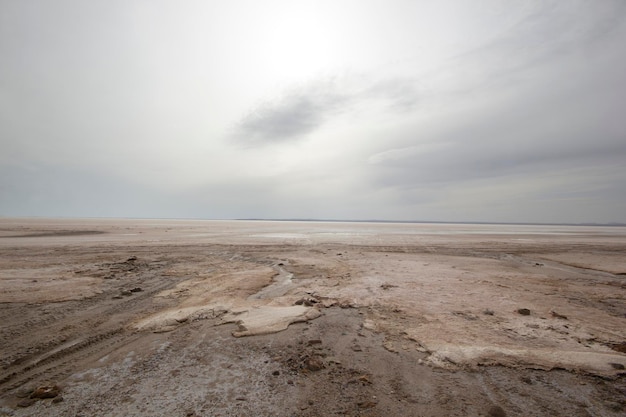 Tuz Golu Turkey Salt Lake Weißes Salzwasser