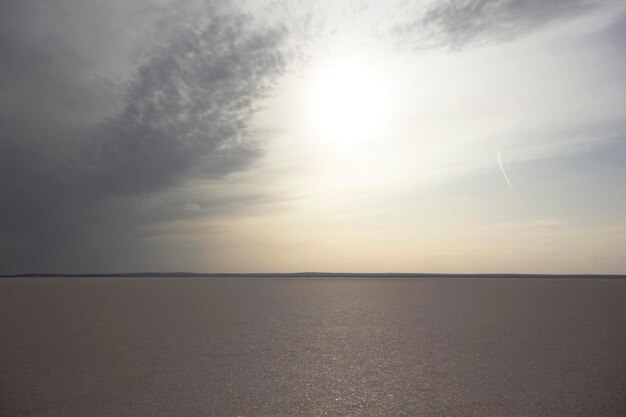 Tuz Golu Turquia Salt Lake Água salgada branca