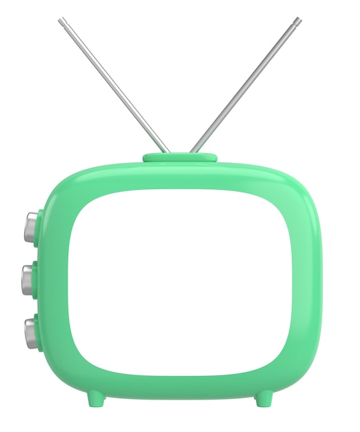 TV 3D televisión ilustración 3D