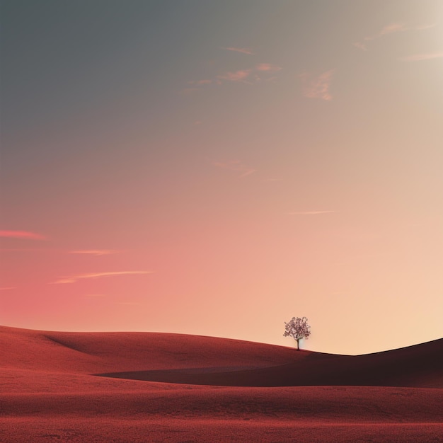 Foto twilight reverie impressões minimalistas do pôr-do-sol