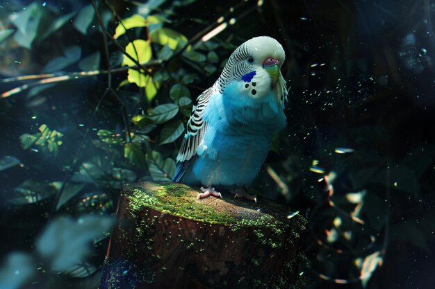 Twilight Tunes Budgerigars ao anoitecer