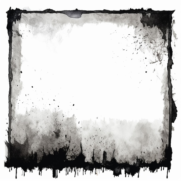 Foto twotone negro e branco transparente dark edge grunge border