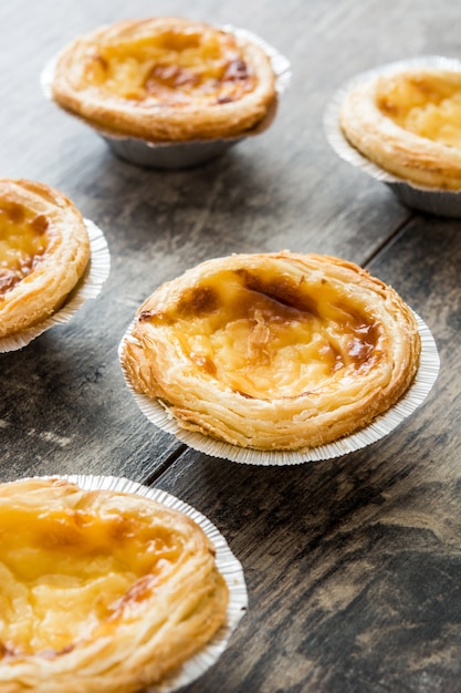 Typisches portugiesisches Eiercremetörtchen genannt Pasteis de Nata