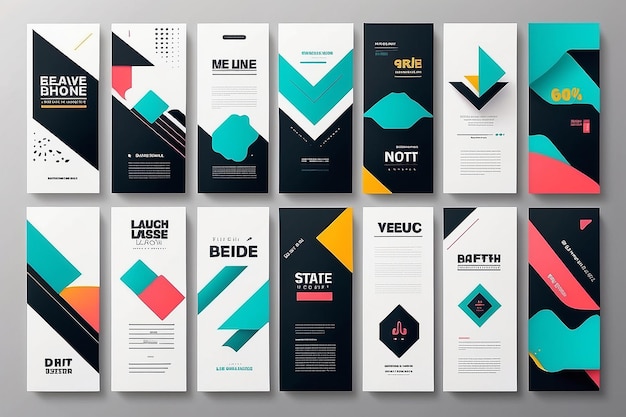 Typografisches Design und minimalistische Hintergrundelemente