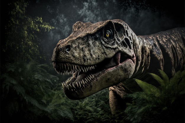 Tyrannosaurus Rex Dinosaurier alter Fleischfresser Dinosaurier ausgestorbenes Tier Generative KI