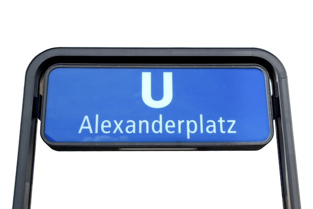 U-Bahn-Schild isoliert