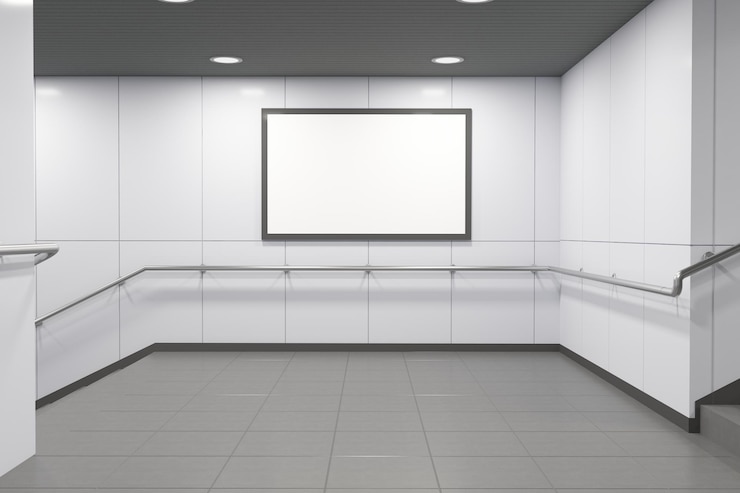 Foto u-bahn-schilder, poster, billboard-mockup