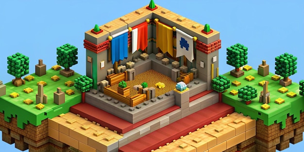 ubicación para el juego al estilo de Minecraft