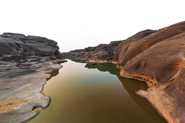 Ubon Ratchathani, Fluss Sam pun boke in der Sommersaison, Ubon Ratchathani, Thailand.