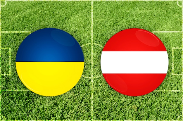 Ucrania vs austria partido de fútbol