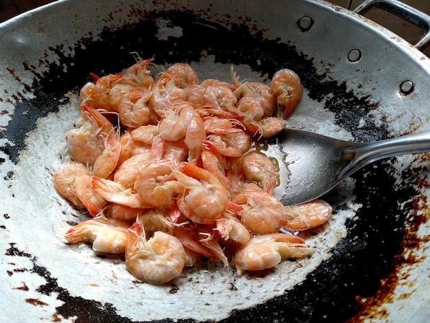 Udang goreng ou camarão frito comida culinária indonésia