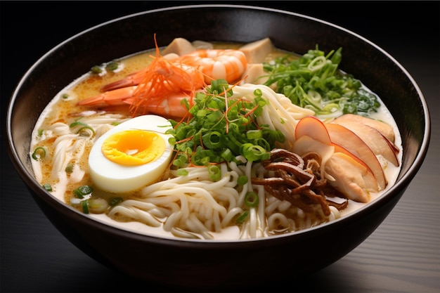 Udon Ramen de frutos do mar