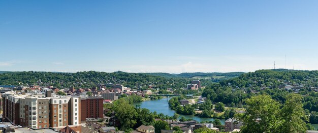 Foto Überblick über die stadt morgantown wv