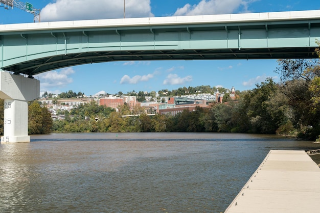 Foto Überblick über die stadt morgantown wv