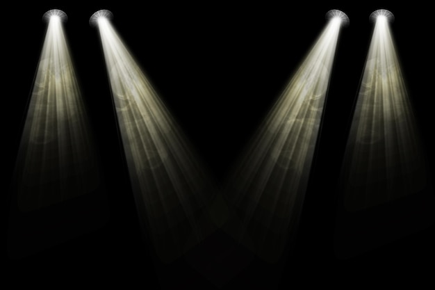 Überlagerung von Spotlights