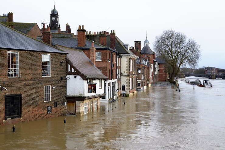 Foto überschwemmungen in york north yorkshire